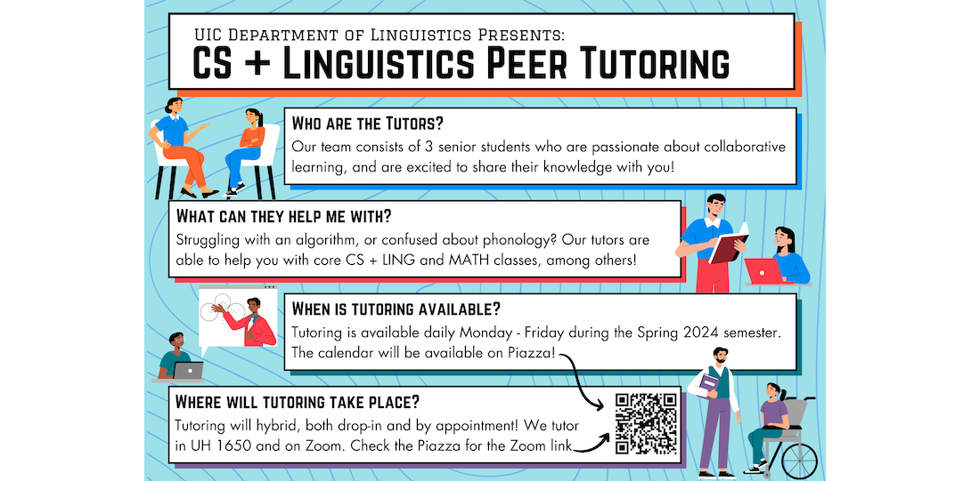 Spring 2024 CS and Linguistics Peer Tutoring Starts Jan 23
